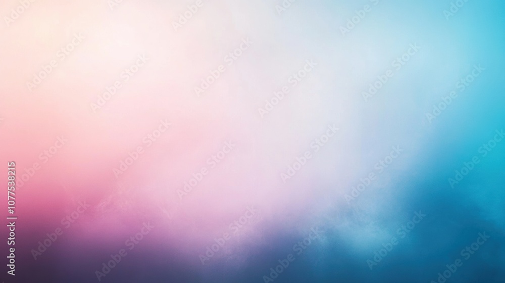 Fototapete Delicate pastel colors merge smoothly, creating a tranquil abstract minimalist backdrop that evokes feelings of peace and inspiration. Generative AI