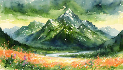 Obraz premium Mountain Background
