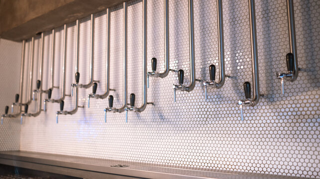 Draft beer at bar
