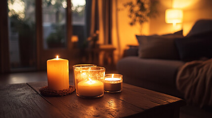 candles on the table