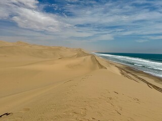 sand dunes on the beach