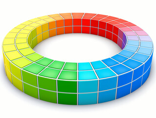 abstract colorful circle