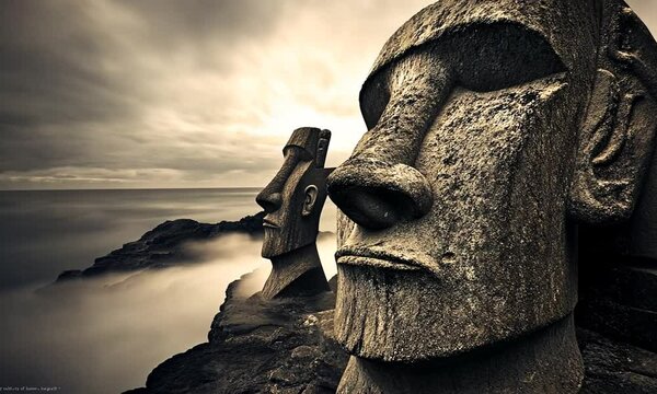 Moai Statues on Easter Island