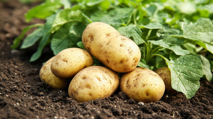 Potatoes are grown both under special fiber coverings and in open fields. In late spring, potato plants are strengthened by being exposed to cooler temperatures. 