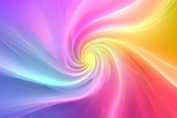 Colorful Spirals in a Digital Vortex Design