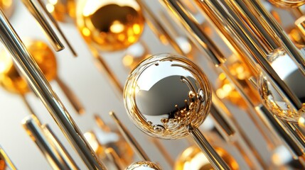 Golden Spheres and Tubes Abstract