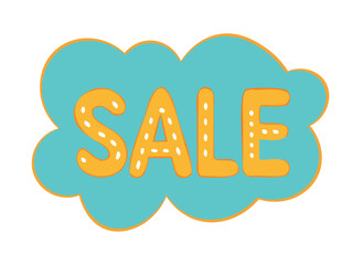 Colorful Sale Banner Illustration for Retail and Discount Promotions