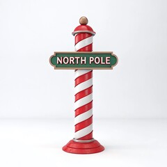 3d render of a sign with a arrow