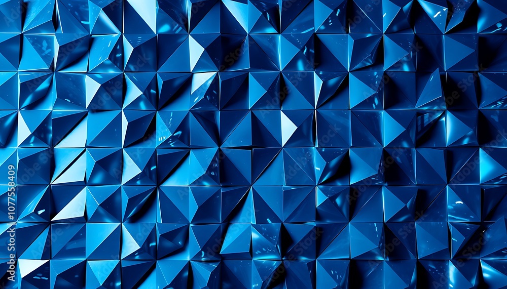 Aufkleber sharp, angular shapes resembling crystalline structures, laid out in a grid pattern.