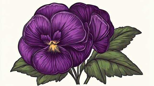 Pansy clip art preview