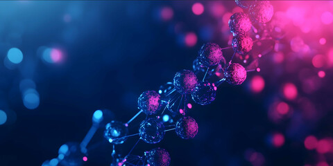 digital background for medical conference in dark blue and pink accent colour