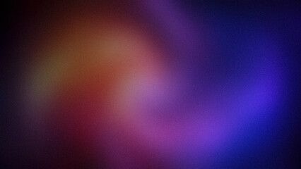 Deep gradient with rich blends of red, orange, purple, and blue hues, featuring a soft grainy texture. Ideal for creative backgrounds and modern wallpapers