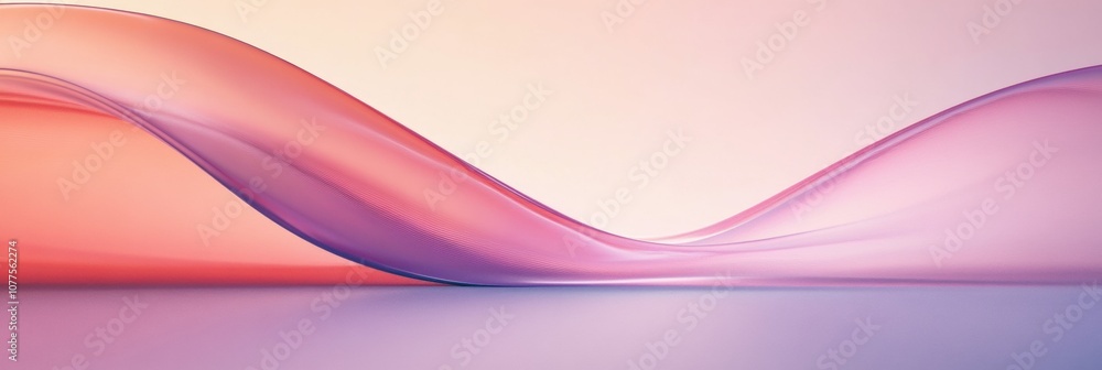 Poster soft waves of color flow seamlessly across a tranquil gradient background, evoking a sense of calm a