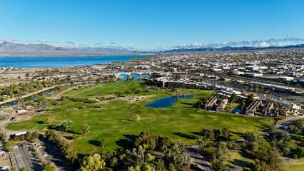Aerial view of city 