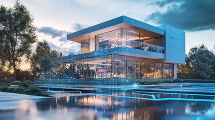 Obraz premium Smart Home Modern Architecture