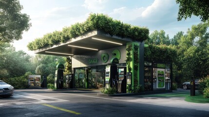 Eco-Friendly Gas Station