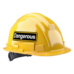 yellow helmet isolated on white