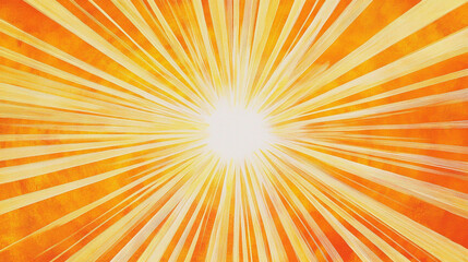 Obraz premium Abstract Sunburst Background with Orange and Yellow Rays