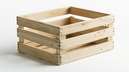 Wooden Crate Box Storage Container Rustic Farmhouse Decor