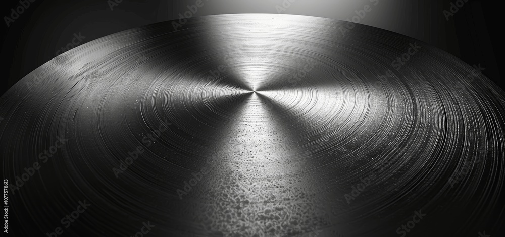 Aufkleber grey white gradient background metal texture light reflection minimalist cool gray elegant soft ligh