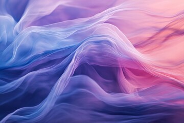 Flowing abstract curves with translucent layers, pastel gradients, smooth edges
