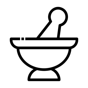 recommend clip art: mortar bowl Line Icon