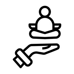 yoga Line Icon