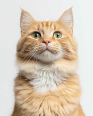 Majestic Maine Coon Cat Portrait with Fluffy Mane and Intense Gaze for Pet Lovers

