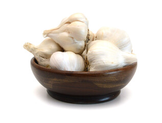 Garlic isolated on white background