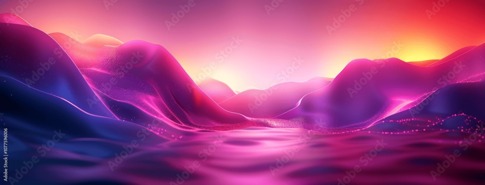 Poster abstract gradient background with purple pink glowing lights and soft shadows high resolution