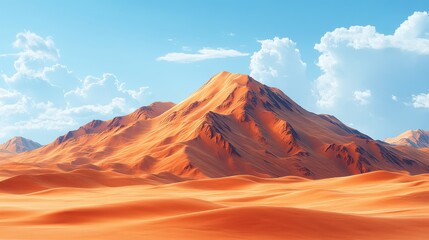 Naklejka premium a sand hills with sand on top