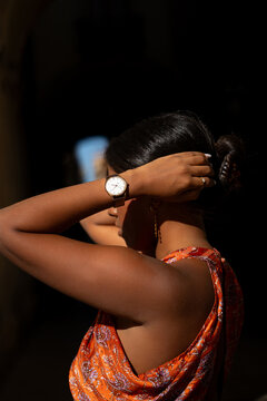 Putting Hair Into Bun