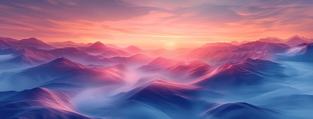 Ethereal Abstract Background with Pastel Colors and Gradient Light Effects