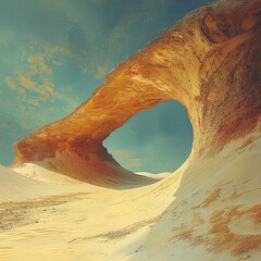 Stunning Natural Arch in the Desert - Awe-Inspiring Landscape Photography