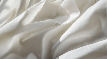 Obraz premium Soft White Fabric Draped and Illuminated