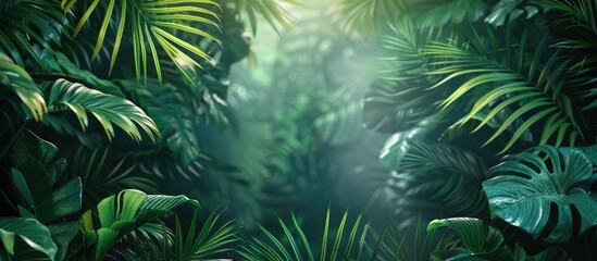 Tropical Jungle Canopy - Lush Green Foliage