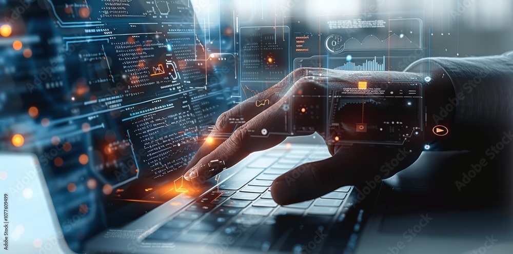 Poster ai and machine learning for business performance and digital security