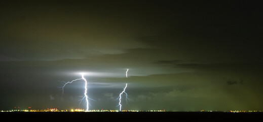 Lightning Cloud to Ground Double Bolt