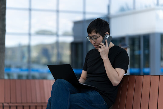 A man sitting on a chair