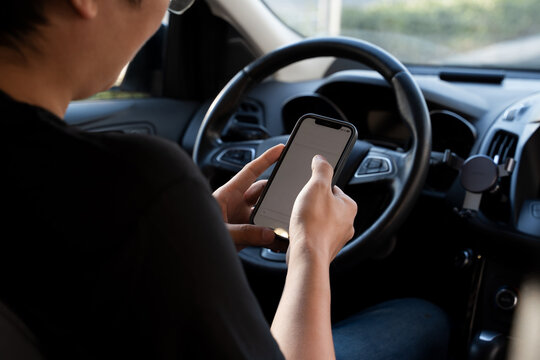 man using his cellphone 