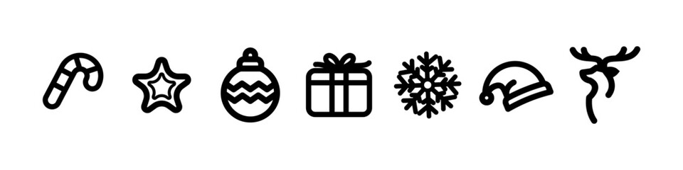 Pack de Iconos Navideños Minimalistas