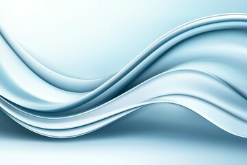 Obraz premium A blue wave with a white background