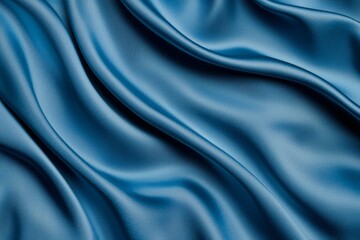 Obraz premium A blue fabric with a wave pattern