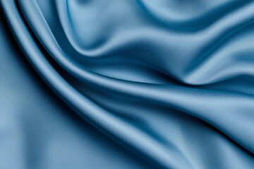 Obraz premium A blue fabric with a wave pattern
