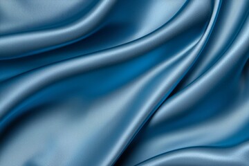 Fototapeta premium A blue fabric with a wave pattern