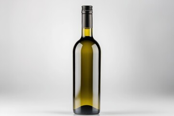 Fototapeta premium Bottle of white wine, Elegance in simplicity - a perfect pairing for fine dining.