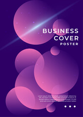 Purple Violet Modern Annual Report Template Concept