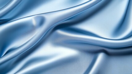 Obraz premium A blue fabric with a wave pattern
