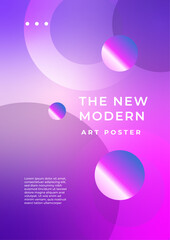 Purple Violet Pink And White Abstract Shape Cover Poster Design Background