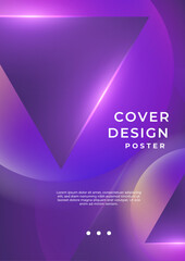 Abstract Purple Violet Pink And Blue Geometrical Design Background